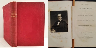 1853 antique 18 SERMONS PRESBYTERIAN by eminment living divines church bible - Image 1 of 4