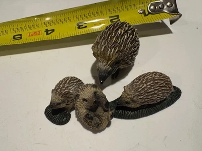 Schleich 2009 HEDGEHOG Familia Pequeño Animal Figura Conjunto Retirado  Foto 1 de 4
