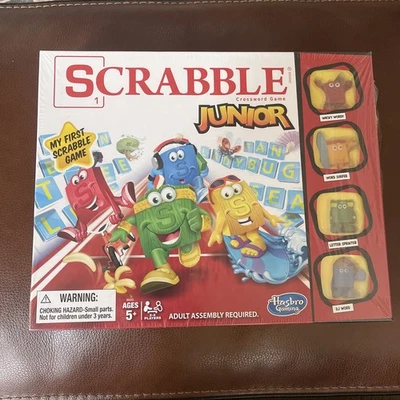 NEW Hasbro Scrabble Jr Game  sealed. 2-4 players, My First Scrabble Game 2014 - Image 1 of 2