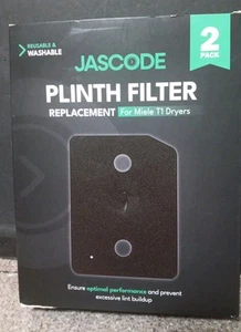 FILTRO ZÓCALO JASCODE Reemplazo para Secadoras Miele T1 - Paquete de 2 - Imagen 1 de 4