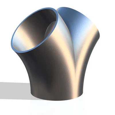 Conector divisor en Y de 2 vías WYE para tubería de climatización de conducto de manguera de 4 pulgadas 6 pulgadas, 8 pulgadas y 10 pulgadas Foto 1 de 4