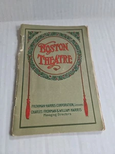 ANTIQUE BOSTON THEATRE PROGRAM - ROBIN HOOD OPERETTA OCTOBER 1912 - Picture 1 of 9