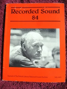 Sviatoslav Richter Discography PIANO Hugh Wood BIRS RECORDED SOUND Jul 1983 N 84 - Bild 1 von 5