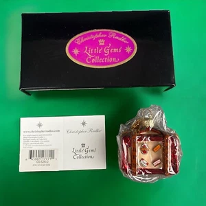 Ornamento Christopher Radko Bon Voyage Little Gems Collection Nuovo con scatola VIDEO - Foto 1 di 10