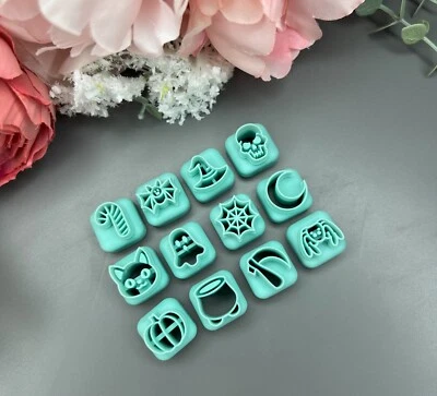 Clay Cutters Mini Halloween 2_ Halloween Stud Pack_ Polymer clay cutters - Image 1 of 4