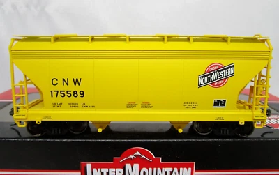 Intermountain HO Scale CNW Chicago North Western ACF 2 Bay Covered Hopper NOS - Image 1 of 4