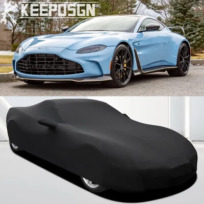 For Aston Martin V12 Vantage Coupe Car Cover Outdoor Satin Stretch Waterproof Foto 1 de 4