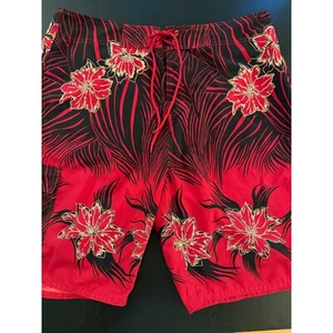VTG Counter Culture Cali Thrash Board Surf Shorts Mens 38 Red Skate Streetwear - Picture 1 of 12
