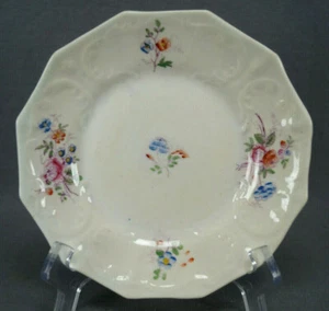 Set of 6 Copeland Embossed Floral Softpaste Porcelain Bread Plates Circa 1853 - Picture 1 of 7