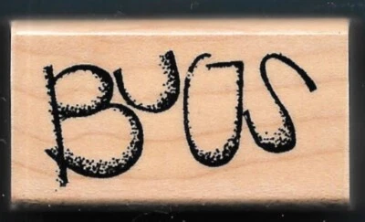 SELLO DE GOMA de madera cerca de mi corazón CTMH entomología de una sola palabra insecto Foto 1 de 2