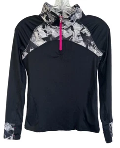 Champion Big Girl's Long Sleeve 3/4 Zip Pullover Geometric Print Size L (10-12) - Picture 1 of 5