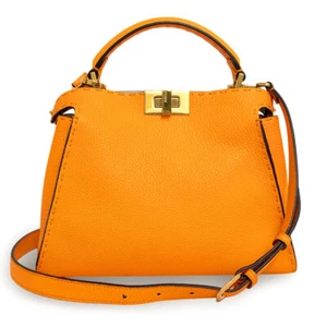 FENDI Peekaboo Selleria Iconic Essential Handbag Roman calfskin leather, 8BN302 - Picture 1 of 10