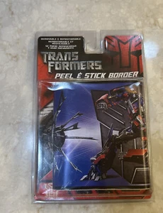 NEW TRANSFORMERS Peel & Stick Border Removable Reusable 5"x 15 FAST SHIP SEALED - Picture 1 of 3