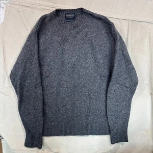 Pendleton Sweater Mens L Washable Wool Shetland Prep Minimalist Basic FLAW - Picture 1 of 6
