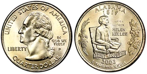 2003 P ALABAMA STATE QUARTER  Choice Unc  From Mint Rolls - Picture 1 of 1