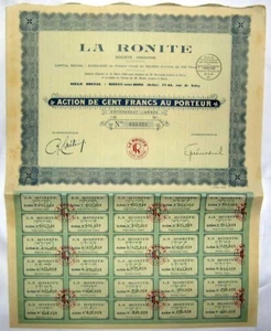 Alte Aktion: Sté la Ronite ( 300 ) - Bild 1 von 1