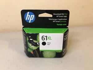 Genuine HP 61XL Black Ink Cartridge New SEALED Box OEM Expired 04/2024 - Afbeelding 1 van 5