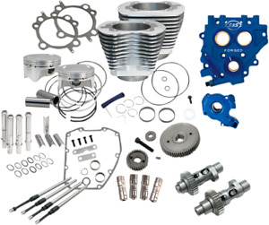 S & S Cycle 585GE Power Package Silver 330-0667