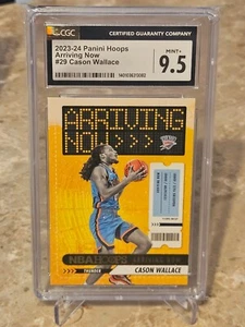 2023-24 Panini Hoops Arriving Now #29 Cason Wallace RC CGC Mint+ 9.5 NBA Thunder - Picture 1 of 2