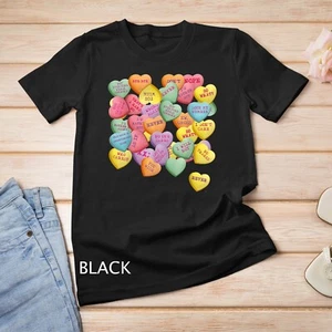 Camiseta Unisex Vintage Candy Conversation Hearts para el Día de San Valentín - Imagen 1 de 15