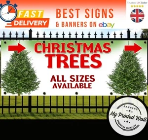 WEIHNACHTSBÄUME ZU VERKAUFEN BANNER OUTDOOR BANNER für WEIHNACHTSBAUMVERKAUF, Ladenbanner - Bild 1 von 4