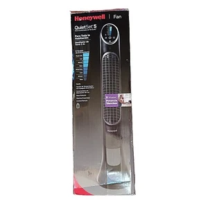 Honeywell QuietSet 5 Tower Fan HYF280B 40" Black Remote Control Open Box NEW - Picture 1 of 12