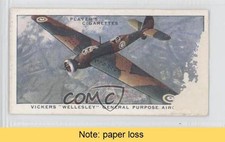 1938 Player's Aircraft of the Royal Air Force Tobacco Vickers Wellesley READ 0a1