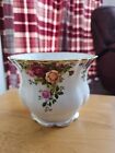Royal Albert Old Country Roses Small Planter - Vintage, Unused In Box