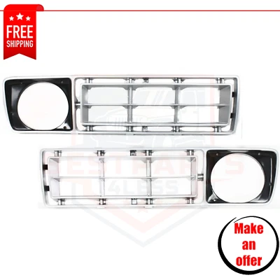 New Grilles set of 2 pc plastic for 1976-1977 Ford F-100/F-150/F-250/F-350 Foto 1 de 4