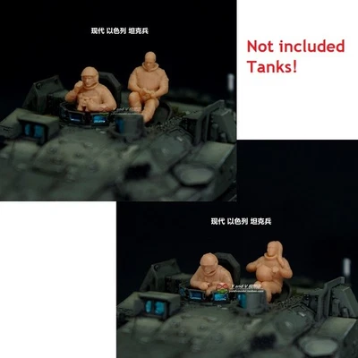 3D printed 1/72 Modern Israel "Merkava Mk.4 MBT Tank Crew" 4 man group model - Image 1 of 4