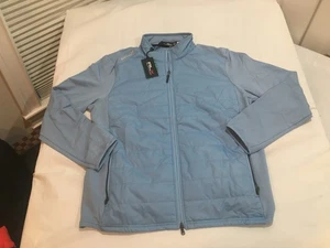 NWT $248.00 RLX Golf Ralph Lauren Mens Hybrid Wool Jacket Light Blue Sz MEDIUM - Picture 1 of 2