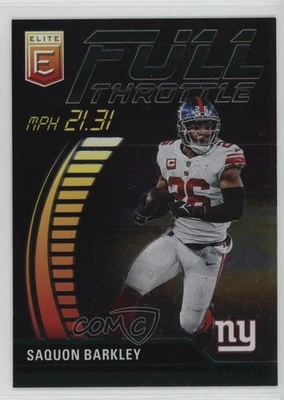 2023 Panini Donruss Elite Full Throttle Green Saquon Barkley #FT-SB - Image 1 of 2