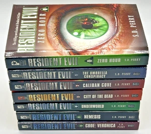 Resident Evil S.D. Perry - Pocket Books - Complete 7 Book Set 0-6 VG+ - Picture 1 of 18