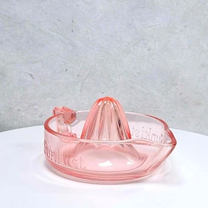 Vintage Sunkist Entsafter Reibahle Rosa Depression Glas Sammlerstück - Bild 1 von 17