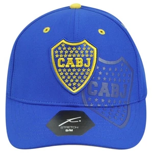 Fi Boca Juniors Argentina Fútbol Fútbol Ajuste Flexible Grande X-Grande L/XL Hombre Gorra Gorra - Imagen 1 de 4