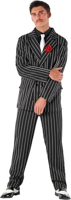 NEW Morph Costume 1930's Men's XL Gangster Mobster Suit w/ Jacket, Pants, Tie - Image 1 of 4