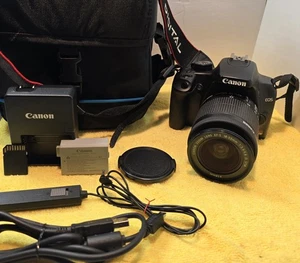 Canon EOS Rebel XS Digital Camera - 10.1 MP - 18-55mm IS Lens - Black - Picture 1 of 9
