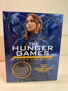 The Hunger Games Blu-Ray 4-Movie Collection Box Set + Pendant, Jennifer Lawrence - Picture 1 of 5