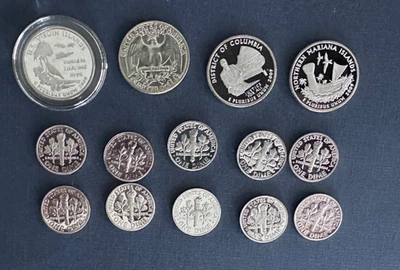 Lot: $2.00 Face Value US 90% Silver Coins, Uncirculated PROOF Coins - No Reserve - Image 1 of 2