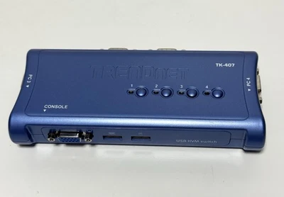 TRENDnet TK-407 4-Port USB KVM Switch UNIT ONLY - Image 1 of 4