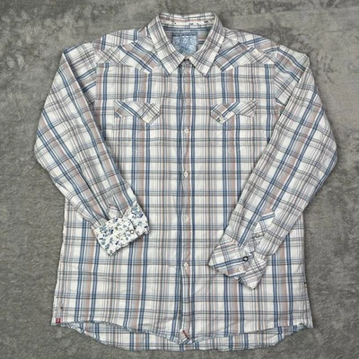 Vintage Quicksilver Shirt Men's XL Plaid Long-Sleeve Button-Down Outdoor Y2K - Image 1 of 4
