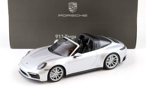 Minichamps 2022 Porsche 911 992 Targa 4 GTS Concessionario Edn GT Argento Metallizzato 1:18 - Foto 1 di 4