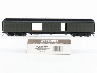Coche de pasajeros equipaje Walthers Classic 932-10549 escala HO 70' HW sin letras  Foto 1 de 4
