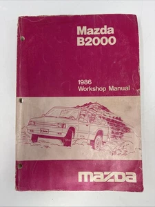 Mazda B2000 1986 camioneta pickup serie B taller taller manual de reparación - Imagen 1 de 6