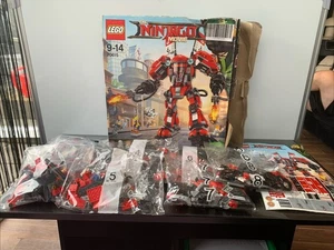 LEGO The LEGO Ninjago Movie: Mech del Fuoco (70615) Bustine 4-8 Nuove - Foto 1 di 9