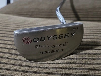 Паттер Odyssey Dual Force Rossie II 2 32 дюйма под правую руку, стальная головка молотка - Изображение 1 из 4