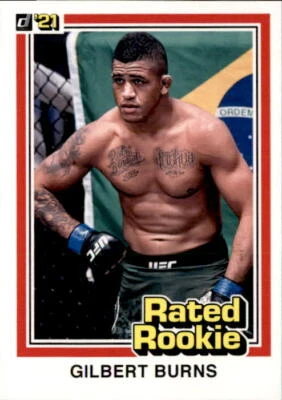 Gilbert Burns 2021 Panini Instant Donruss UFC Rated Rookie Retro Card #RR12 - Image 1 of 2