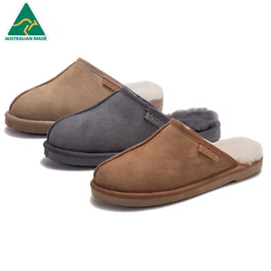 Pantuflas Roozee UGG hechas en Australia para hombres raspados premium de piel de oveja resistentes al agua - Imagen 1 de 16