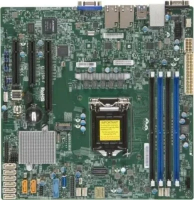 Supermicro MBD-X11SSH-F LGA 1151 Intel C236 DDR4 Server M-ATX Motherboard - Image 1 of 2