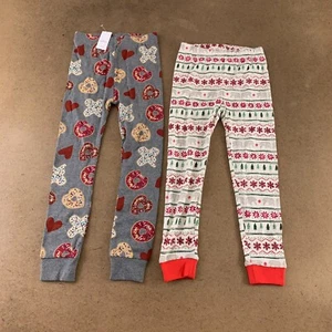 Toddler Girl Size 5T Gray Old Navy Fair Isle Burts Bees Printed Pajama Pants NWT - Picture 1 of 9